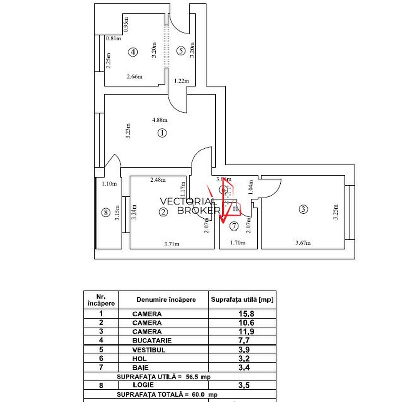 Crangasi, Bd. Constructorilor, 10 min. Metrou, 3 camere.